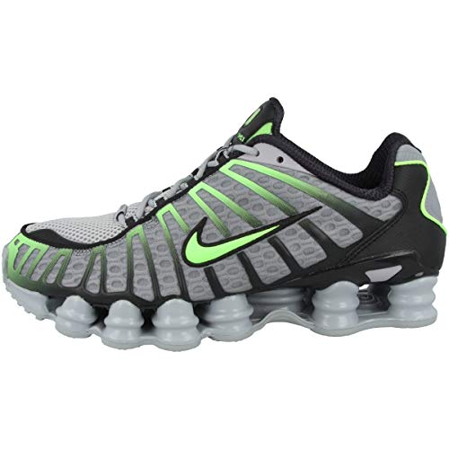 Nike Shox Tl Mens Sneakers AV3595-005, Wolf Grey/Lime Blast-Black,
