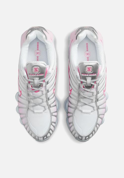 Nike shox TL Mtlc Platinum/PinkSicle-Pink Foam-White