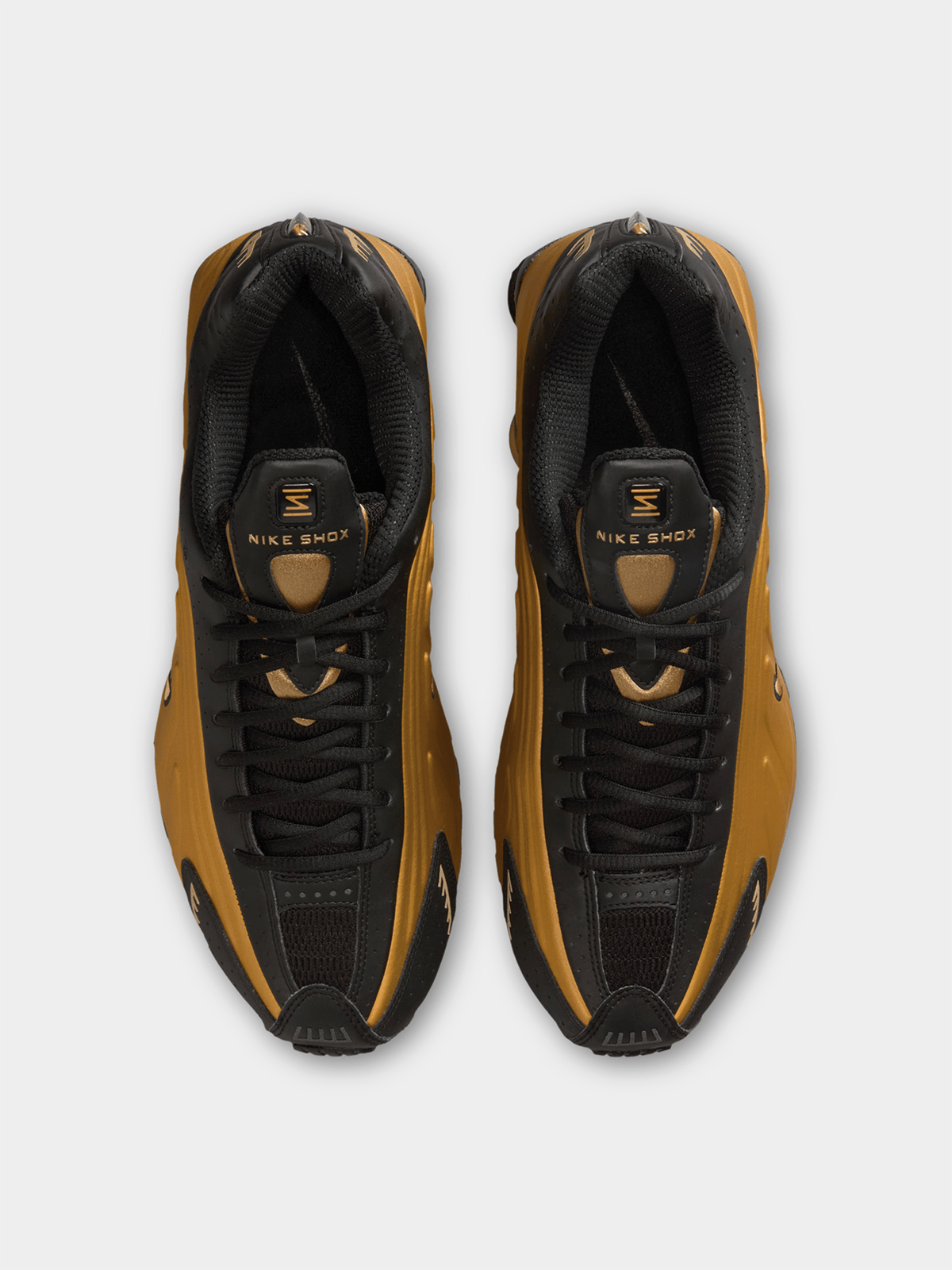 Nike Men's Shox R4 Gold/Black Sneaker