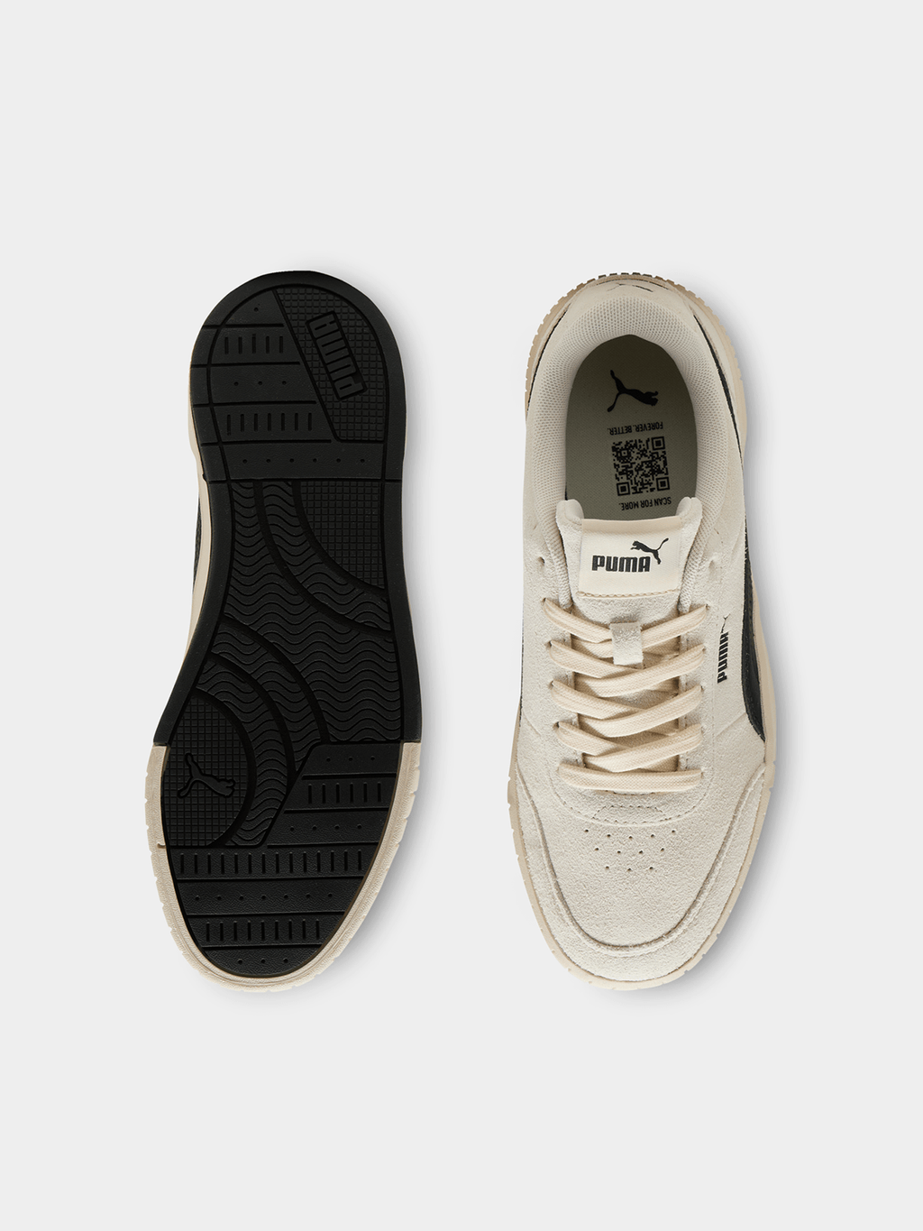 Women's Puma Carina Mia SD Cream/Black Sneaker