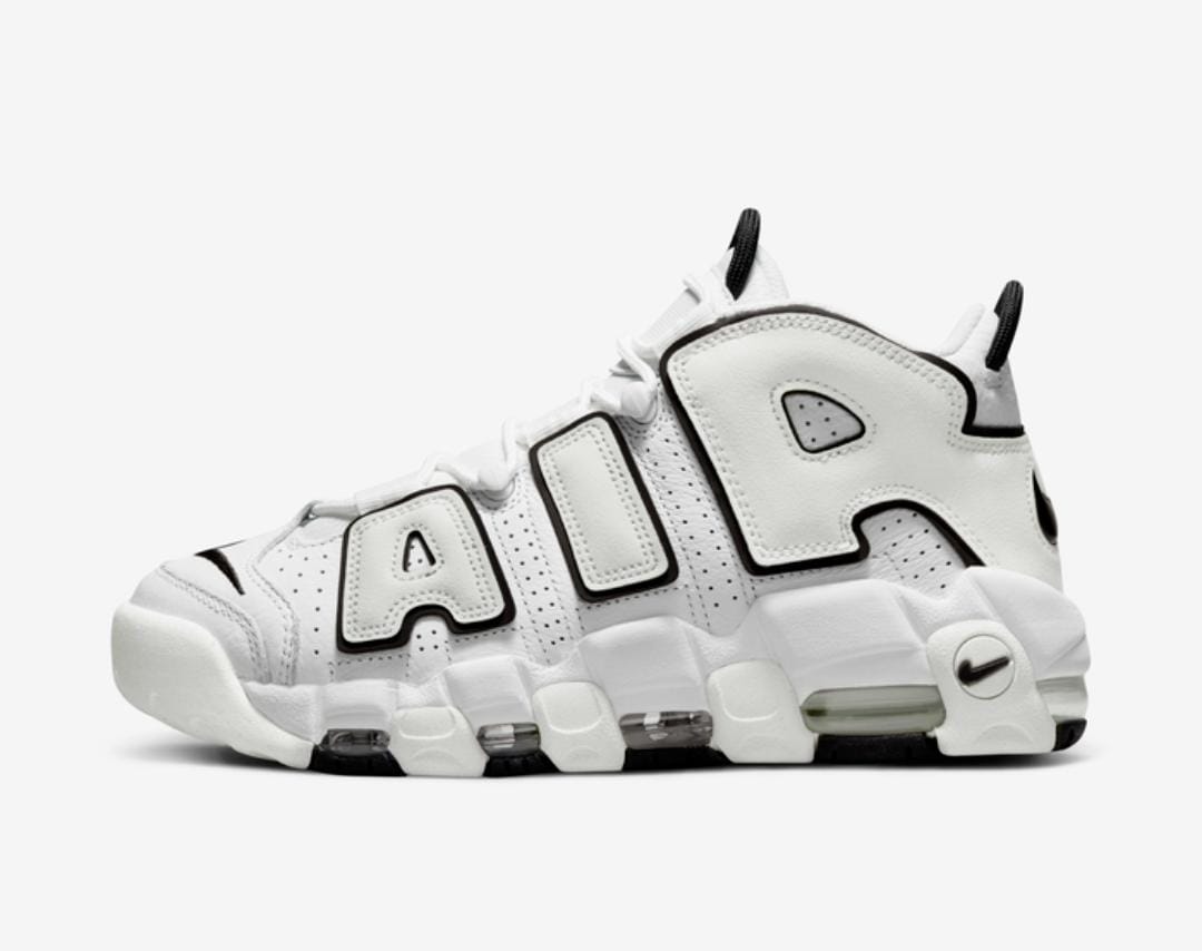 NIKE UPTEMPO WHITE/BLACK