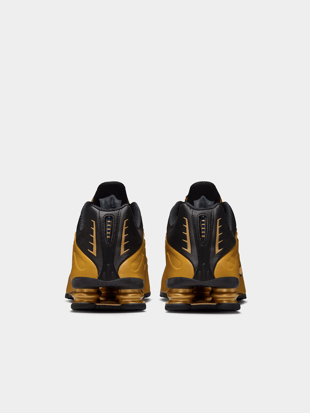 Nike Men's Shox R4 Gold/Black Sneaker